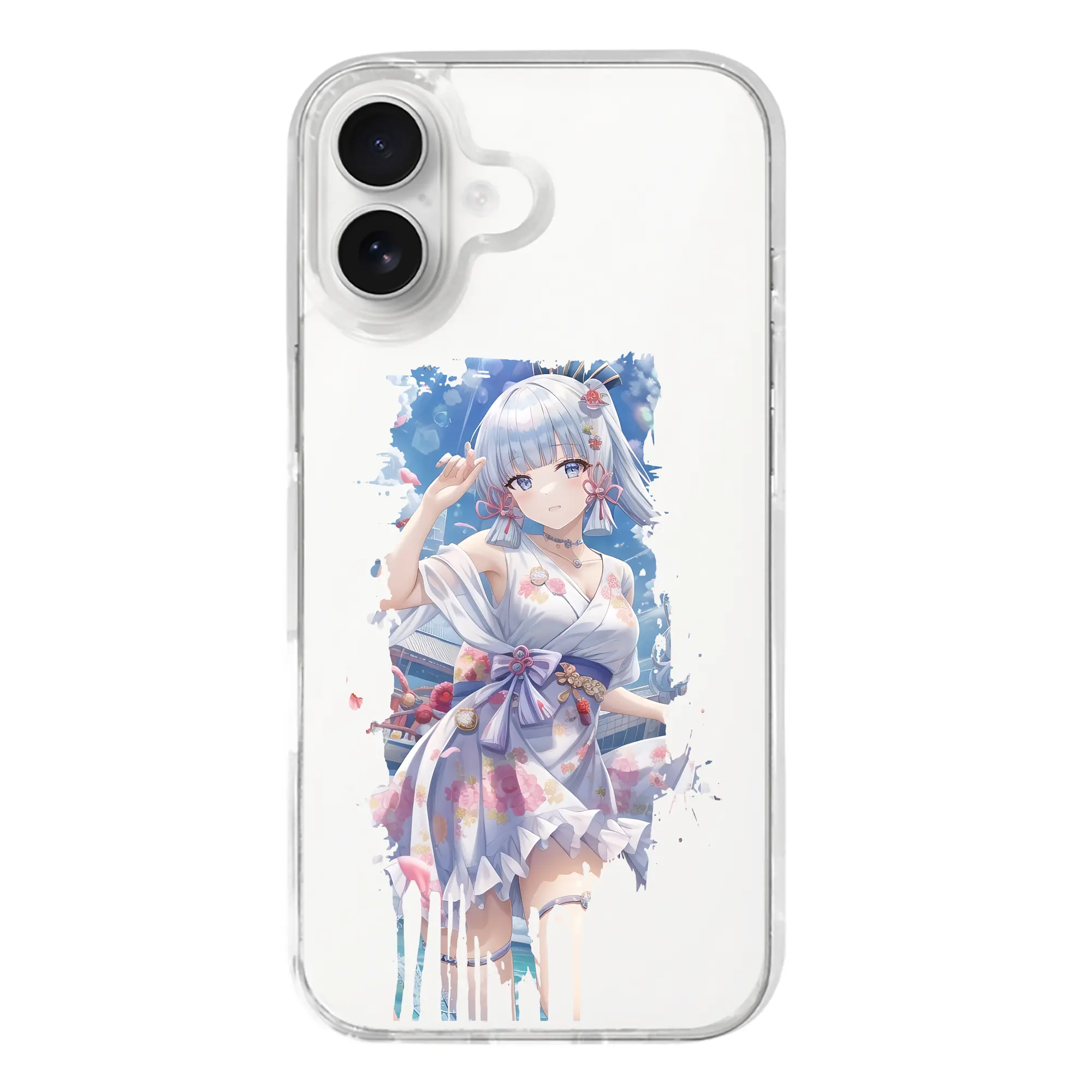 原 神 グッズ 神里綾華 - iPhone 17シリーズ 透明スマホケース – 薄型・耐衝撃・精密フィット保護カバー